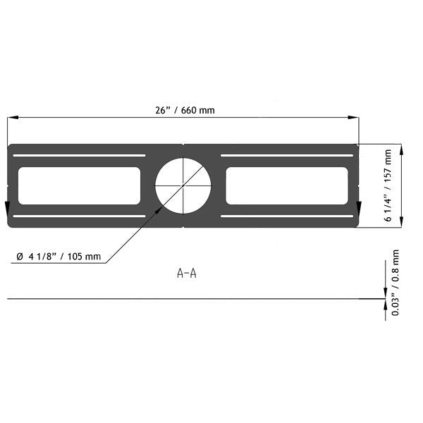 LOTUS - 4" ROUGH IN PLATE