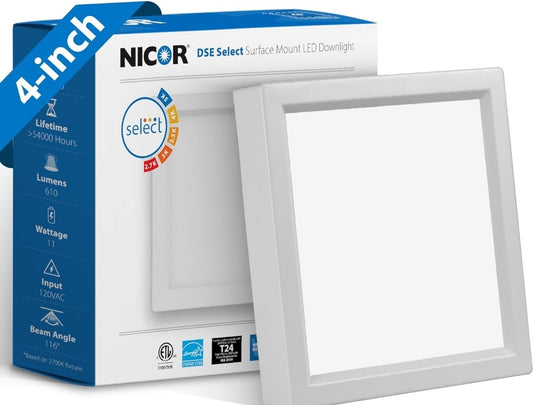 NICOR - 4" SQUARE SURFACE MOUNT 5CCT